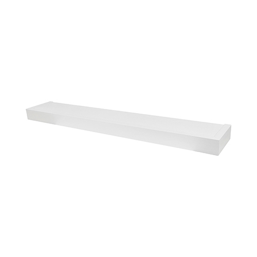 Floating Shelf 2" H X 36" W X 6" D White Wood White