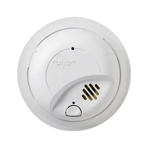 Smoke/Fire Detector Hard-Wired w/Battery Back-up Ionization White