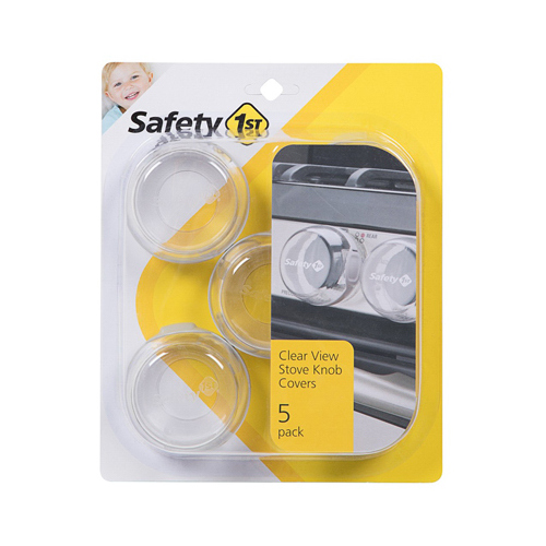 Safety 1st 48409 Stove Knob Covers Clear Plastic Clear