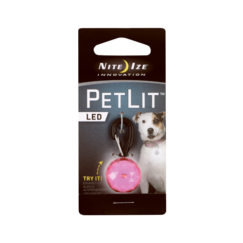 Nite Ize PCL02-03-12JE Ball and Collar Light PetLit Pink PetLit Plastic Pink