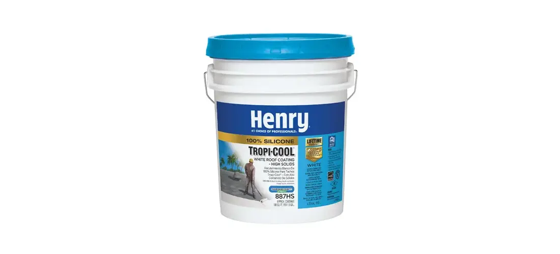 HENRY HE887HS073 COATING ROOF SILICONE WH 4.75G White Buy Now
