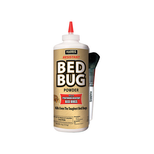 Harris GOLDBB-P4 Bed Bug Killer, Powder, Brush Application, 4 oz