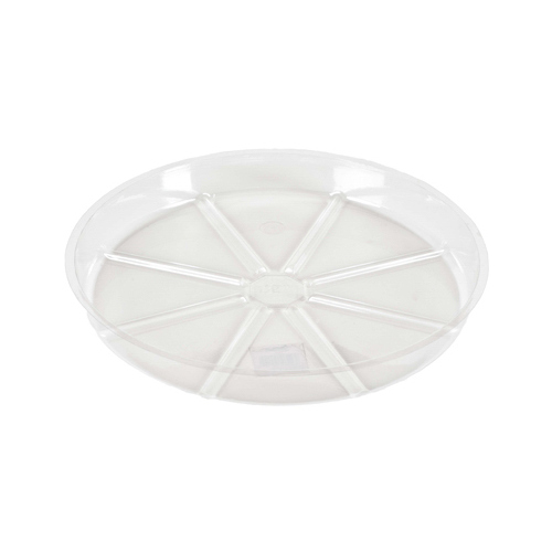 Planter Saucer, 14 in Dia, Vinyl, Clear - pack of 25