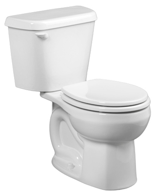 American Standard 751DA101.020 Colony Complete Toilet, Round Bowl, 1.28 gpf Flush, 12 in Rough-In, 15 in H Rim, White