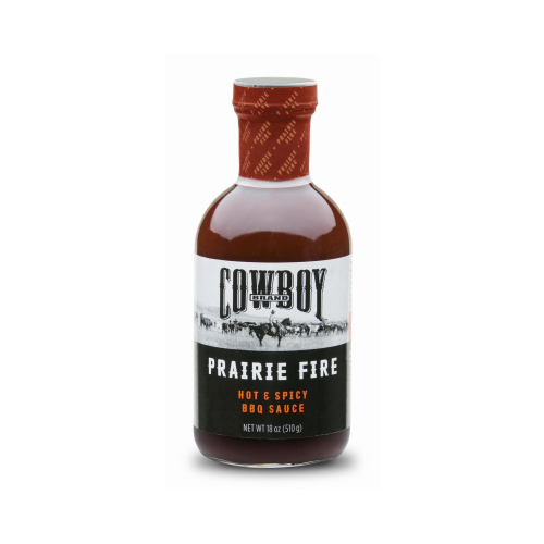 Cowboy 83603 BBQ Sauce Prairie Fire Hot and Spicy 18 oz
