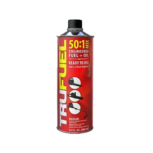 TruFuel 6525638 32 Oz. 50:1 Ethanol-Free Small Engine Fuel & Oil Pre-Mix Red