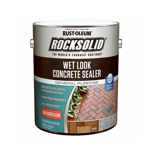 Concrete Sealer RockSolid Wet Look Clear Water-Based Acrylic 1 gal Clear - pack of 2