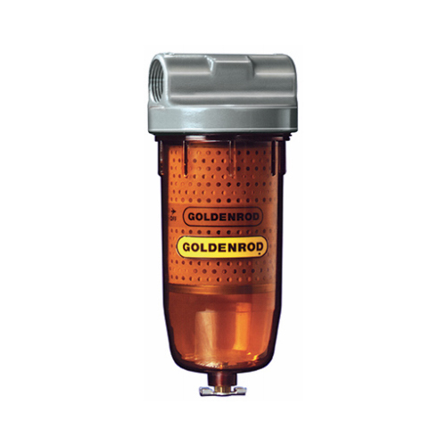DL 495 Goldenrod Fuel Filter, 1 in Connection, NPT, 25 gpm