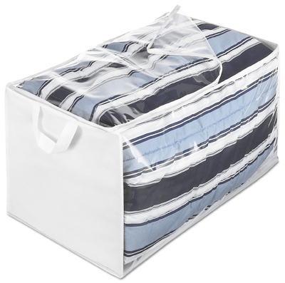 Whitmor 6044-137 Storage Bag Clear/White Clear/White