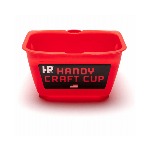 Craft Cup, 8 oz Capacity, Red