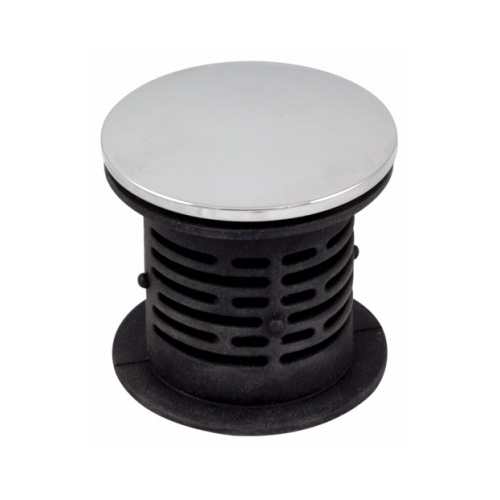 Danco 10772 Bathtub Hair Catcher and Stopper, Silicone, Chrome, For