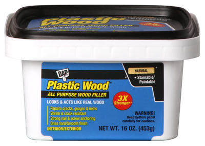 DAP 00529 Plastic Wood Wood Filler, Paste, Musty, Natural, 16 oz