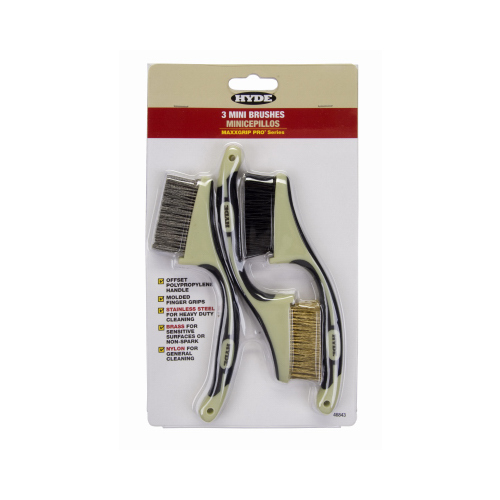 Maxx Grip Pro Small Wire Brushes - pack of 3