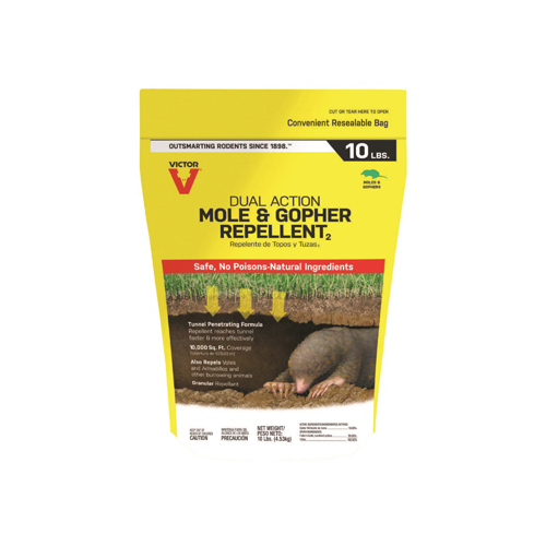 VICTOR M7002-2 Mole and Gopher Repellent, Repels: Armadillos, Burrowing Animals, Voles