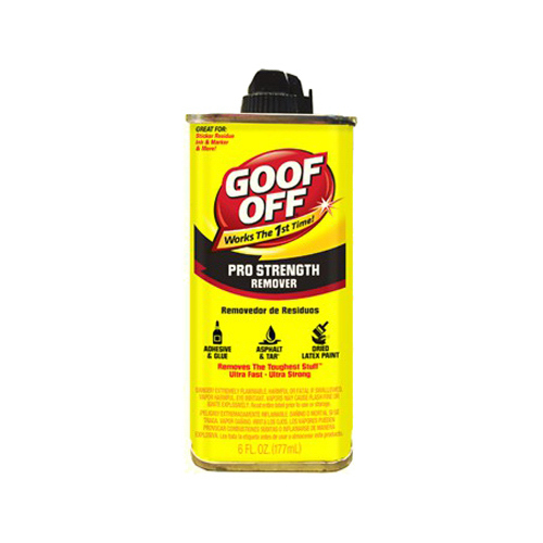 Goof Off FG661 Paint Remover, Liquid, White, 6 oz