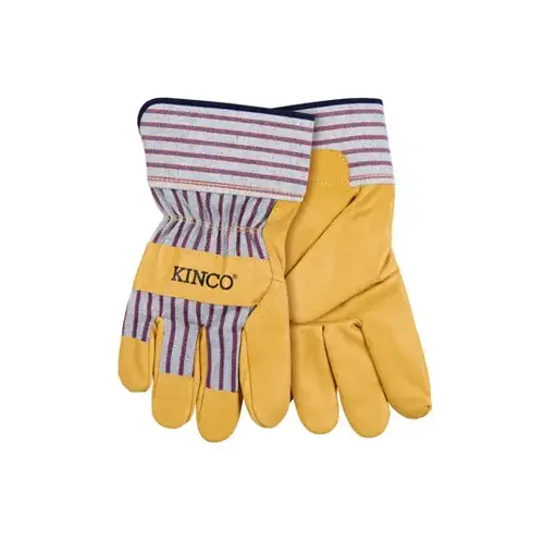 Kinco 1917-M Palm Gloves Men's Indoor/Outdoor Yellow M Yellow