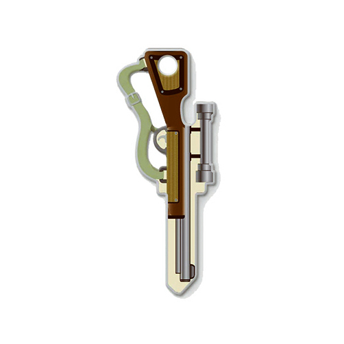 Key Shapes Series Key Blank, Brass, Enamel, For: Kwikset Locks
