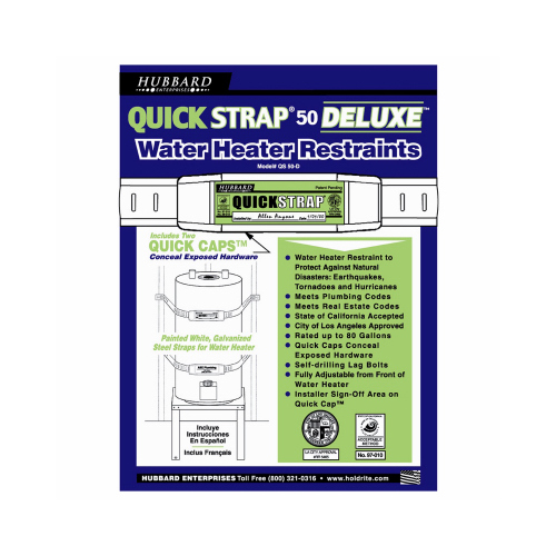 Quick Strap QS50D Water Heater Restraints Deluxe
