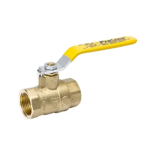 Ball Valve, 1/2 in Connection, FPT x FPT, 600/125 psi Pressure, Manual Actuator, Brass Body Chrome