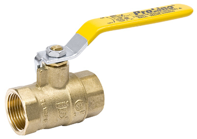 B&K 107-813NL Ball Valve, 1/2 in Connection, FPT x FPT, 600/125 psi Pressure, Manual Actuator, Brass Body Chrome