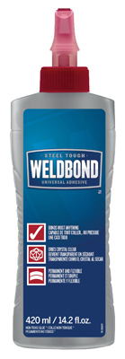 Weldbond 8-50420 All Purpose Adhesive High Strength Polyvinyl acetate homopolymer White 14.2 oz White