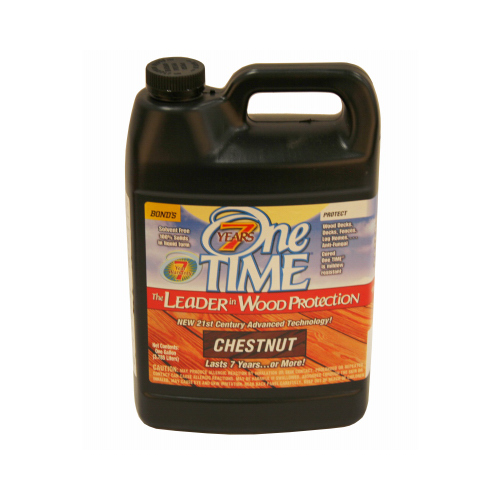 Wood Preservative Semi-Transparent Matte Chestnut 1 gal Chestnut - pack of 4