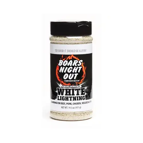 BBQ Seasoning Rub, White Lightening, 14.5 oz.