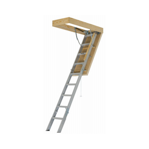 Energy Efficient Attic Ladder, 7 ft x 7 in to 10 ft x 3 in H Ceiling, 25-1/2 x 54 in Ceiling Opening