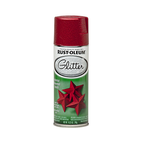 Glitter Spray Paint, Shimmer, Red, 10.25 oz, Aerosol Can