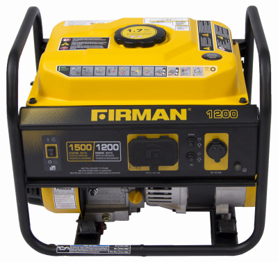 Firman P01202 Generator Performance Series 1200 W 120 V Gasoline Portable Black/Yellow