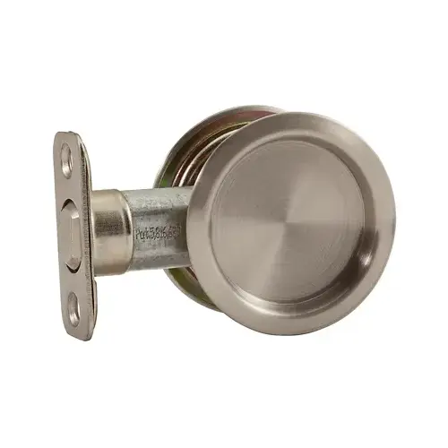 Pocket Door Pull Satin Nickel Silver Steel Satin Nickel