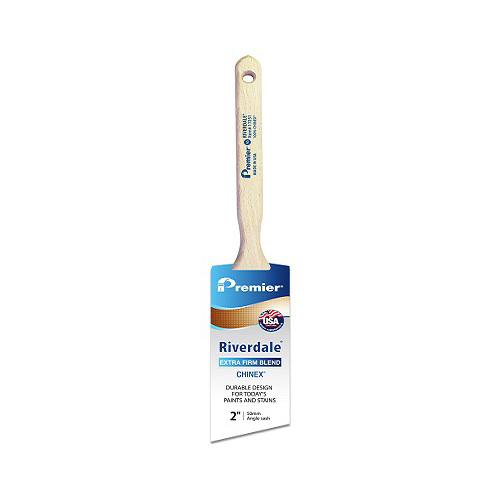 Riverdale Paint Brush, 2 in W, 2-11/16 in L Bristle, Chinex Bristle