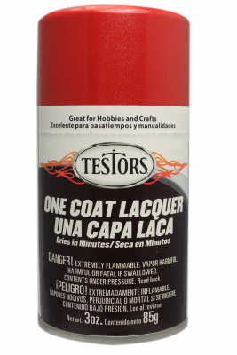 Testors 1837MT Spray Paint Extreme Lacquer Gloss Revving Red 3 oz Revving Red