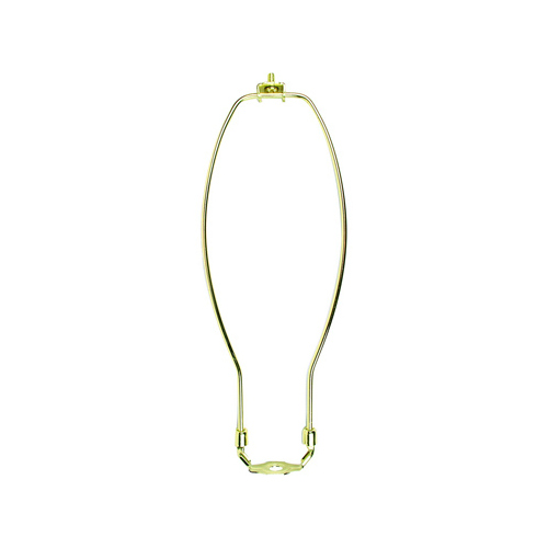 Jandorf 60123 Lamp Harp, 12 in L, Polished Brass Fixture