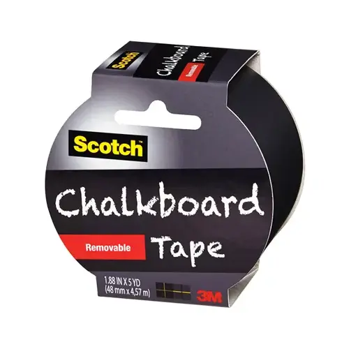 Duct Tape, 5 yd L, 1-7/8 in W, Black