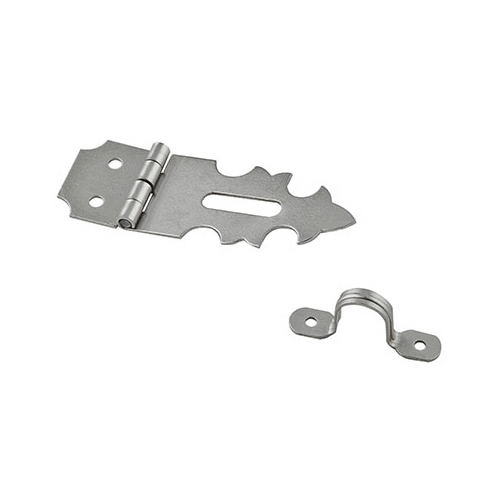 Decorative Hasp Satin Nickel Steel 1-7/8" L Satin Nickel