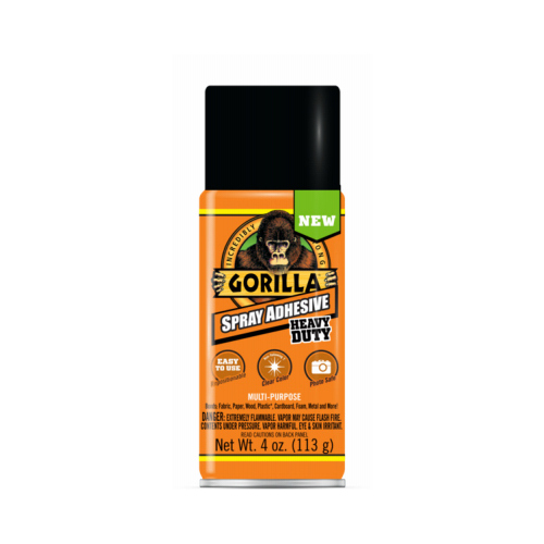 Gorilla 6346502 Spray Adhesive, Clear, 4 oz