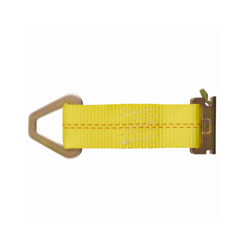 E-Track Tie-Off 2" W X 7" L Yellow 2000 lb Yellow Black