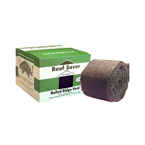 Roof Saver RS20G Rolled Ridge Vent 0.75" H X 10.5" W X 20 ft. L Fiber/Polyester