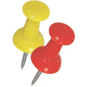 Hillman Assorted Push Pins 16 pk Hillman Assorted Push Pins 16 pk