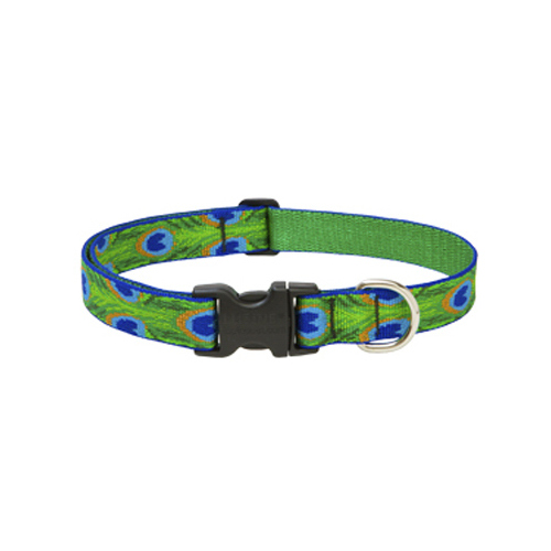 LUPINE INC 32602 Dog Collar, Adjustable, Tail Feather, 3/4 x 13 to 22-In.
