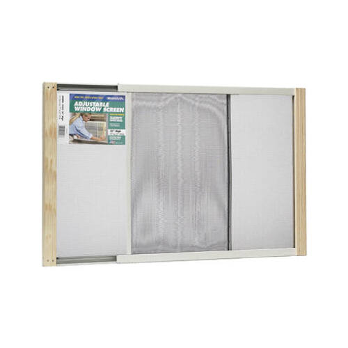 Frost King AWS1533-XCP12 Adjustable Window Screen 19 25" W Steel Clear - pack of 12