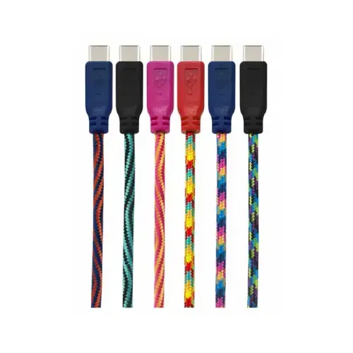 GetPower GP-XL-BRD-C-XCP24 Charging and Sync Cable, USB, C, 7 ft L - pack of 24