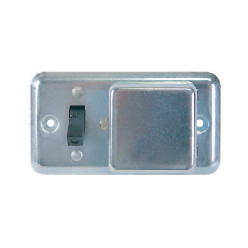 Switch & Cover 15 amps Toggle Gray Gray