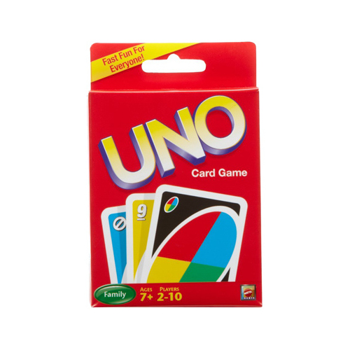 Uno 42003 Card Game Plastic Multicolored Multicolored