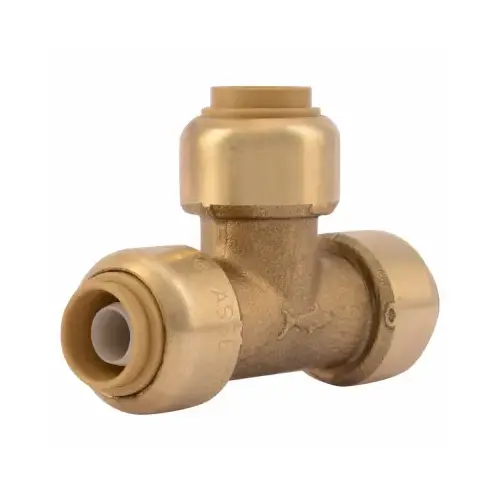 3/8 In. x 3/8 In. x 3/8 In. (1/2 In. OD) Brass Push-to-Connect Tee