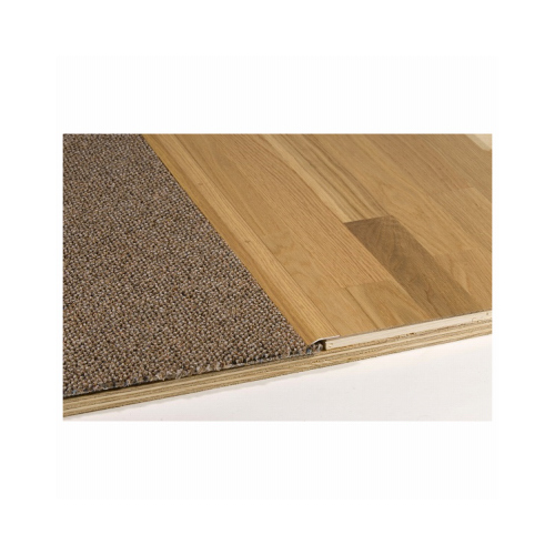 Carpet Trim 0.38" H X 1.38" W X 36" L Prefinished Brown Aluminum Prefinished Oak