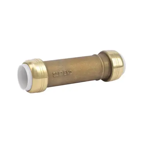 Slip Pipe Coupling, 1/2 in, Brass, SCH 40, SCH 80, SCH 180 Schedule, 200 psi Pressure