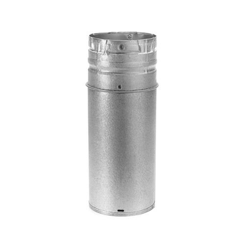 Double Wall Stove Pipe PelletVent 3" D X 12" L Steel Silver - pack of 2