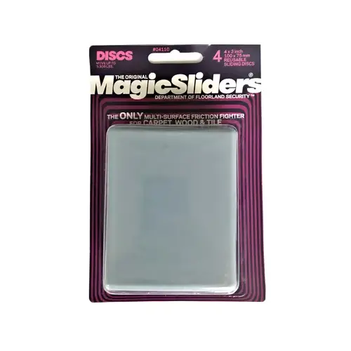 Magic Sliders 04110-XCP3 Sliding Discs Gray Plastic Gray - pack of 12